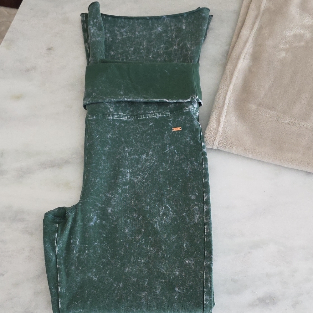 Pinko Teal Acid Wash Pants - Picture 9 of 10